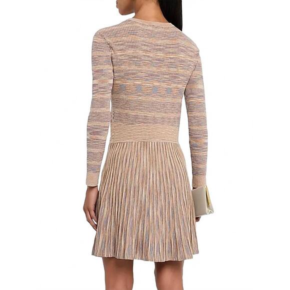 NEW SHOSHANNA martha mini dress in tan/slate blue/burnt umber - Picture 2 of 4